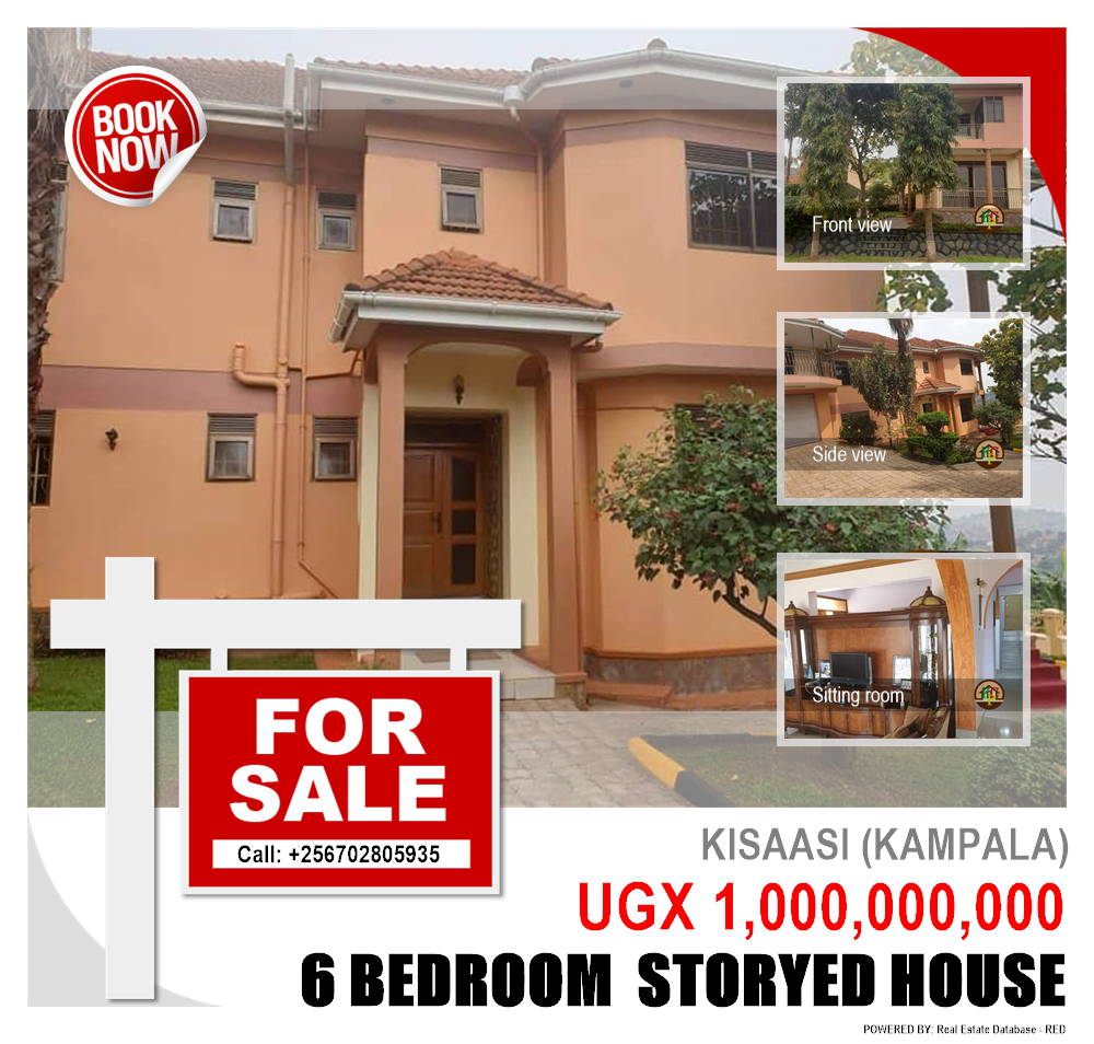 6 bedroom Storeyed house  for sale in Kisaasi Kampala Uganda, code: 91198