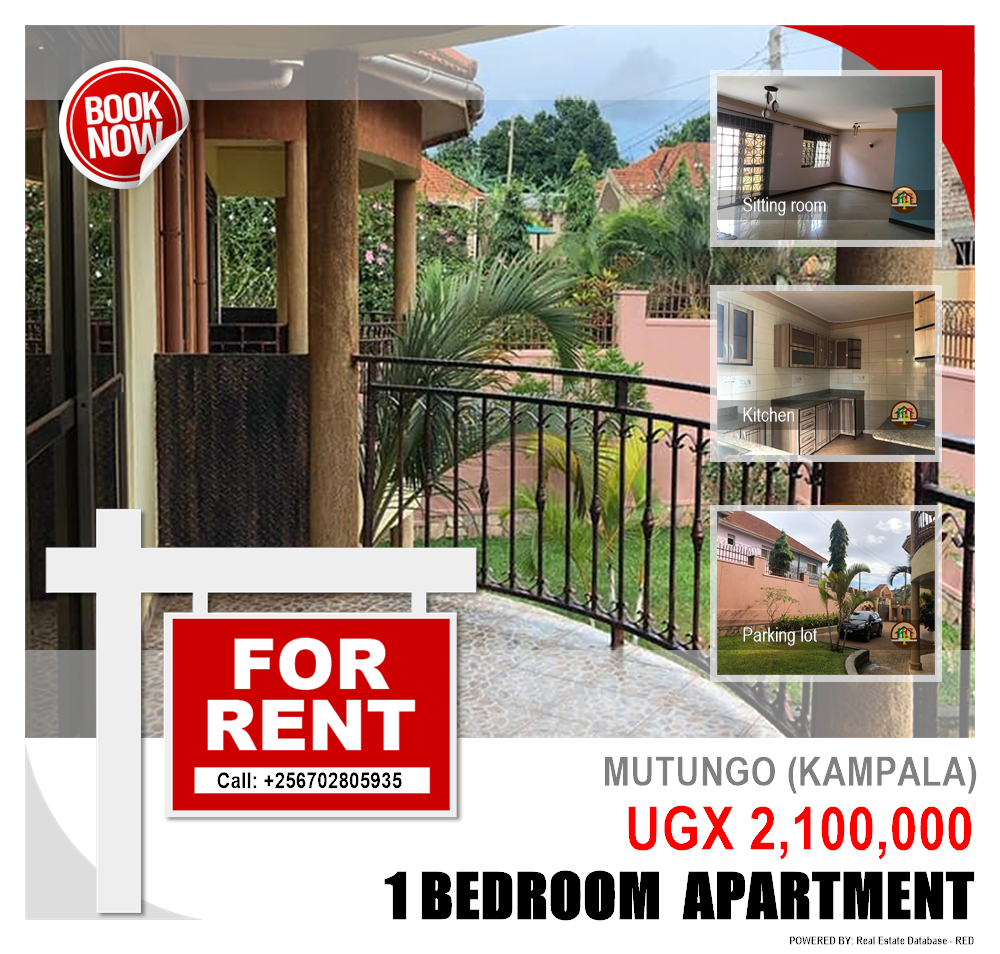 1 bedroom Apartment  for rent in Mutungo Kampala Uganda, code: 91203