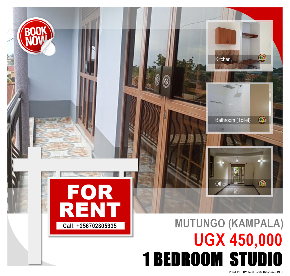 1 bedroom Studio  for rent in Mutungo Kampala Uganda, code: 91239
