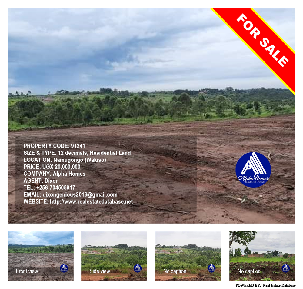 Residential Land  for sale in Namugongo Wakiso Uganda, code: 91241