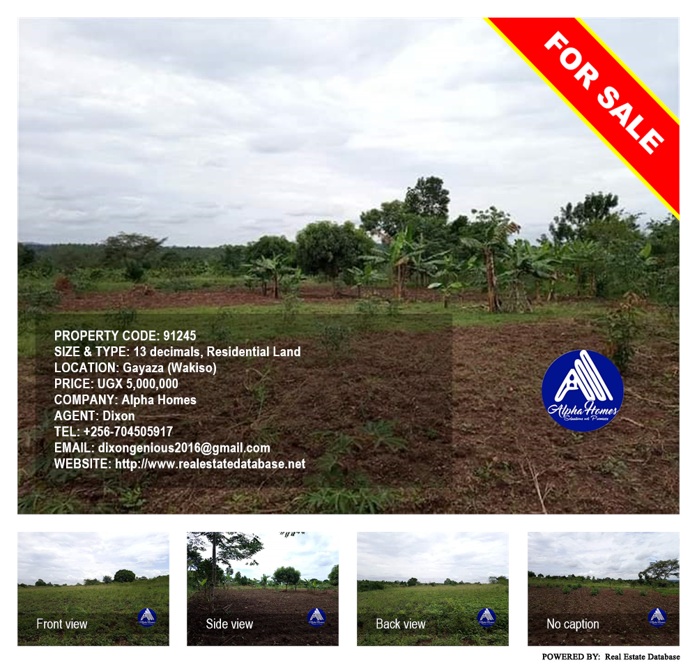 Residential Land  for sale in Gayaza Wakiso Uganda, code: 91245