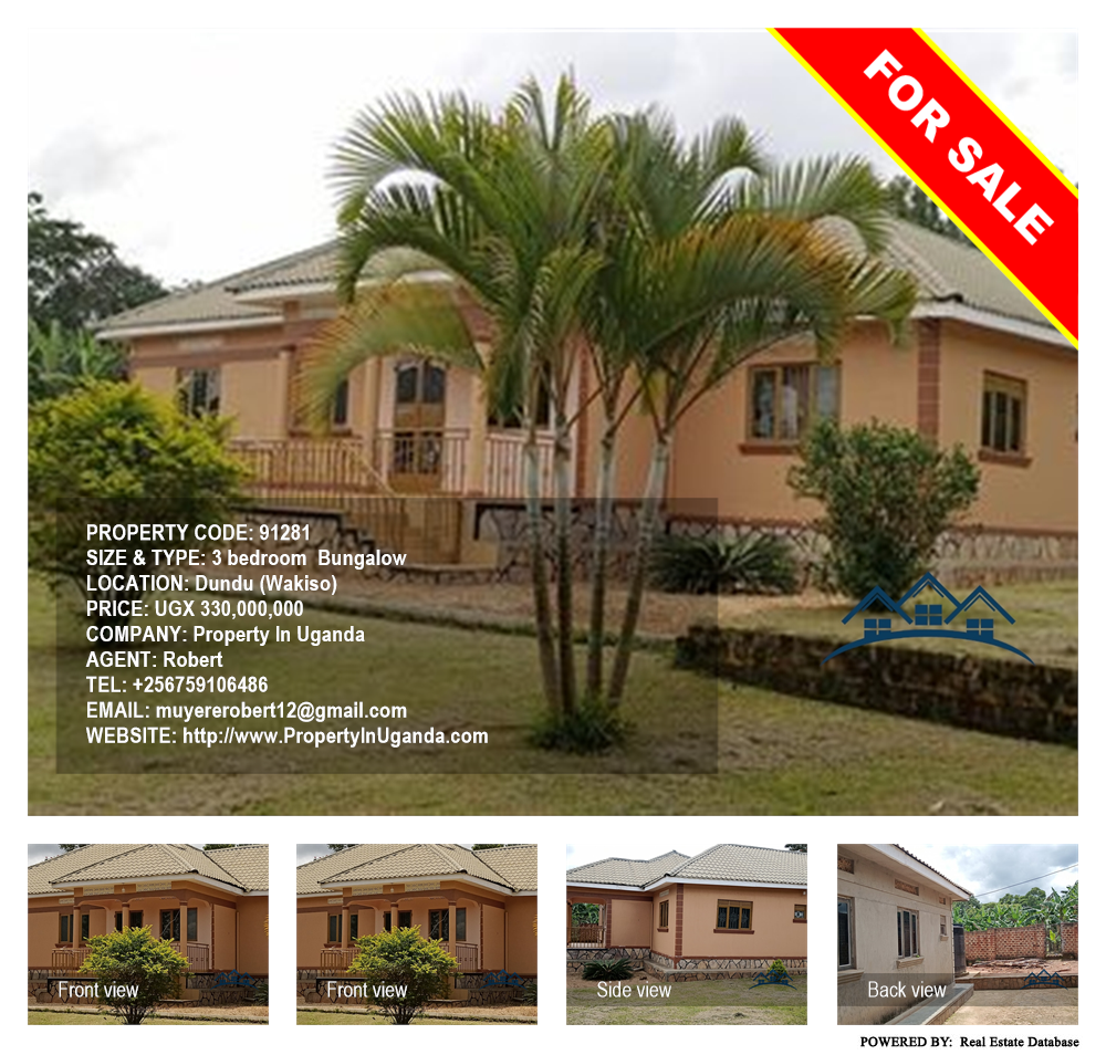 3 bedroom Bungalow  for sale in Ddundu Wakiso Uganda, code: 91281
