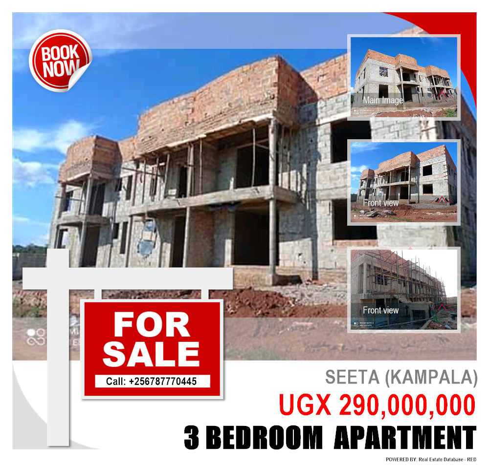 3 bedroom Apartment  for sale in Seeta Kampala Uganda, code: 91325