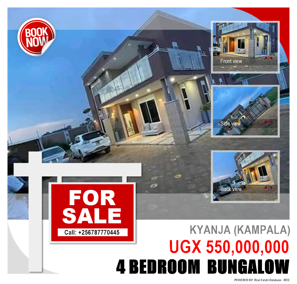 4 bedroom Bungalow  for sale in Kyanja Kampala Uganda, code: 91348