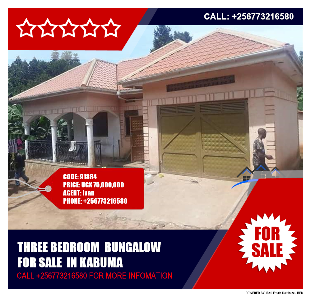 3 bedroom Bungalow  for sale in Kabuma Kampala Uganda, code: 91384