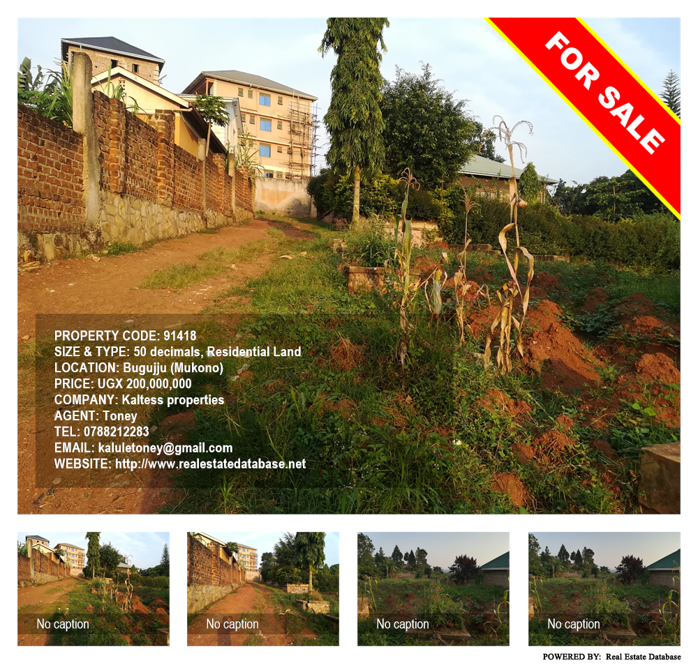 Residential Land  for sale in Bugujju Mukono Uganda, code: 91418