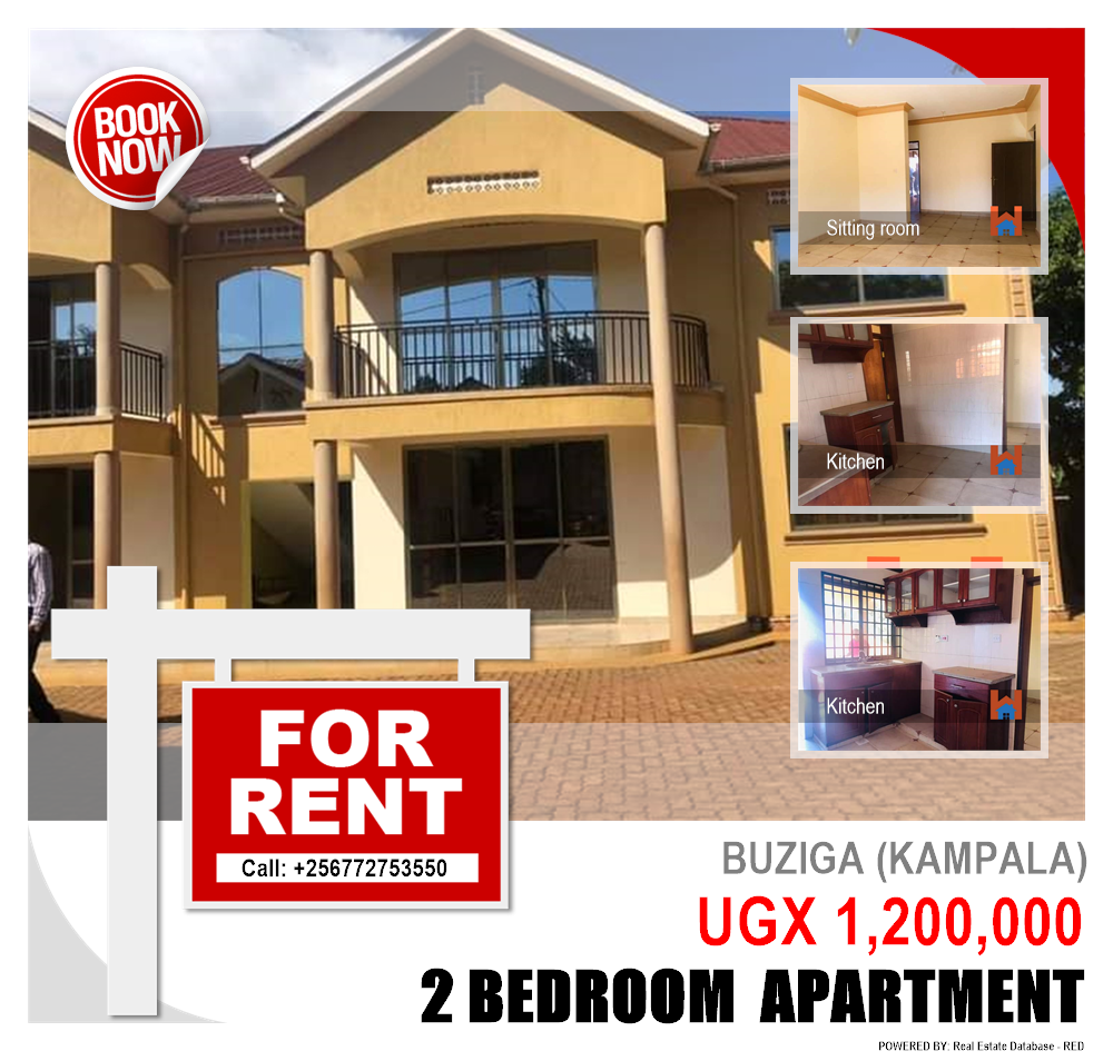 2 bedroom Apartment  for rent in Buziga Kampala Uganda, code: 91432
