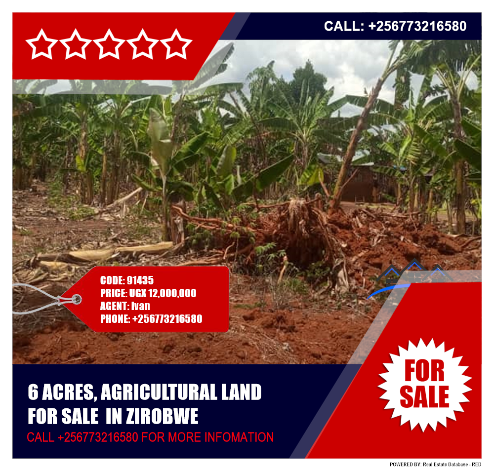 Agricultural Land  for sale in Ziloobwe Luweero Uganda, code: 91435