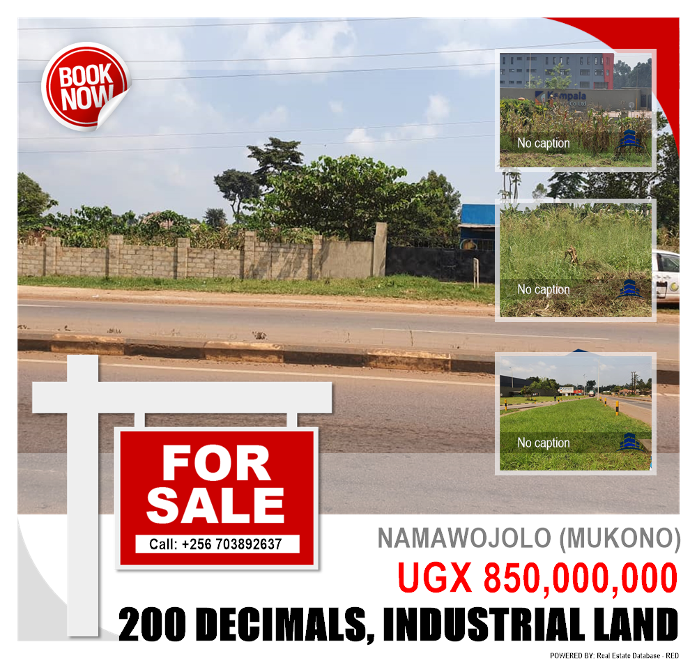 Industrial Land  for sale in Namawojjolo Mukono Uganda, code: 91552