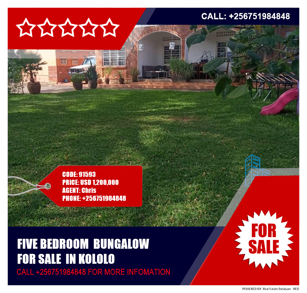 5 bedroom Bungalow  for sale in Kololo Kampala Uganda, code: 91593