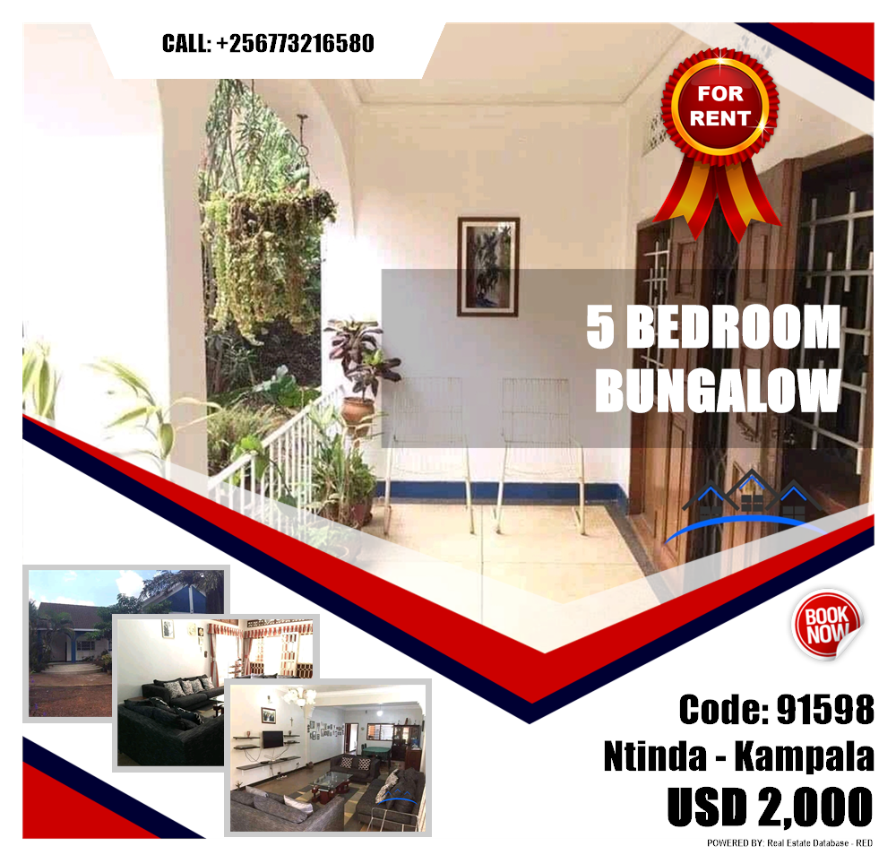 5 bedroom Bungalow  for rent in Ntinda Kampala Uganda, code: 91598