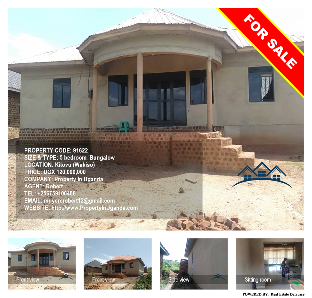 5 bedroom Bungalow  for sale in Kitovu Wakiso Uganda, code: 91622