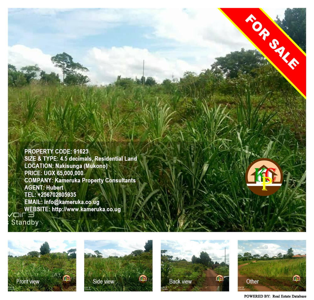 Residential Land  for sale in Nakisunga Mukono Uganda, code: 91623