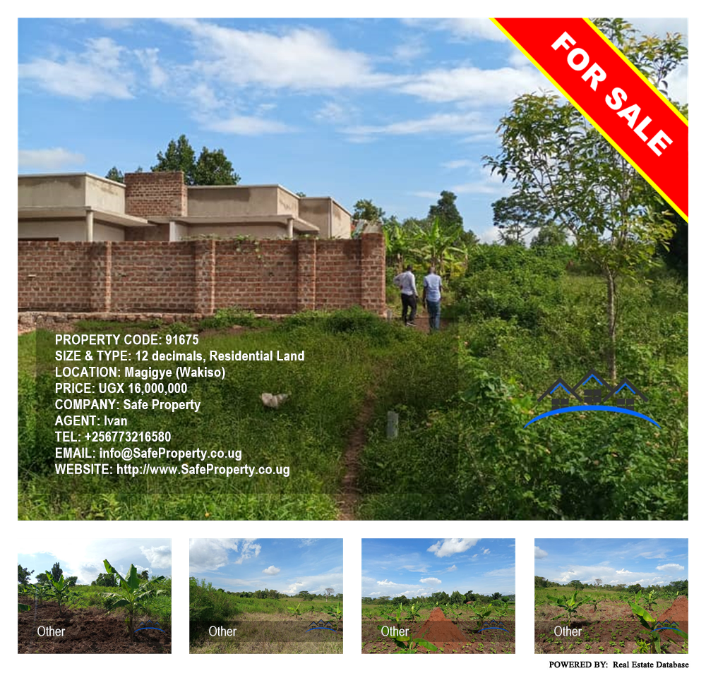 Residential Land  for sale in Magigye Wakiso Uganda, code: 91675