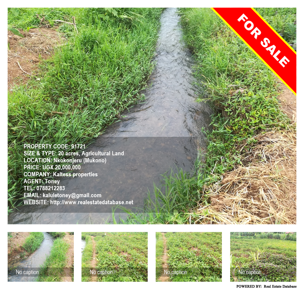 Agricultural Land  for sale in Nkokonjeru Mukono Uganda, code: 91721