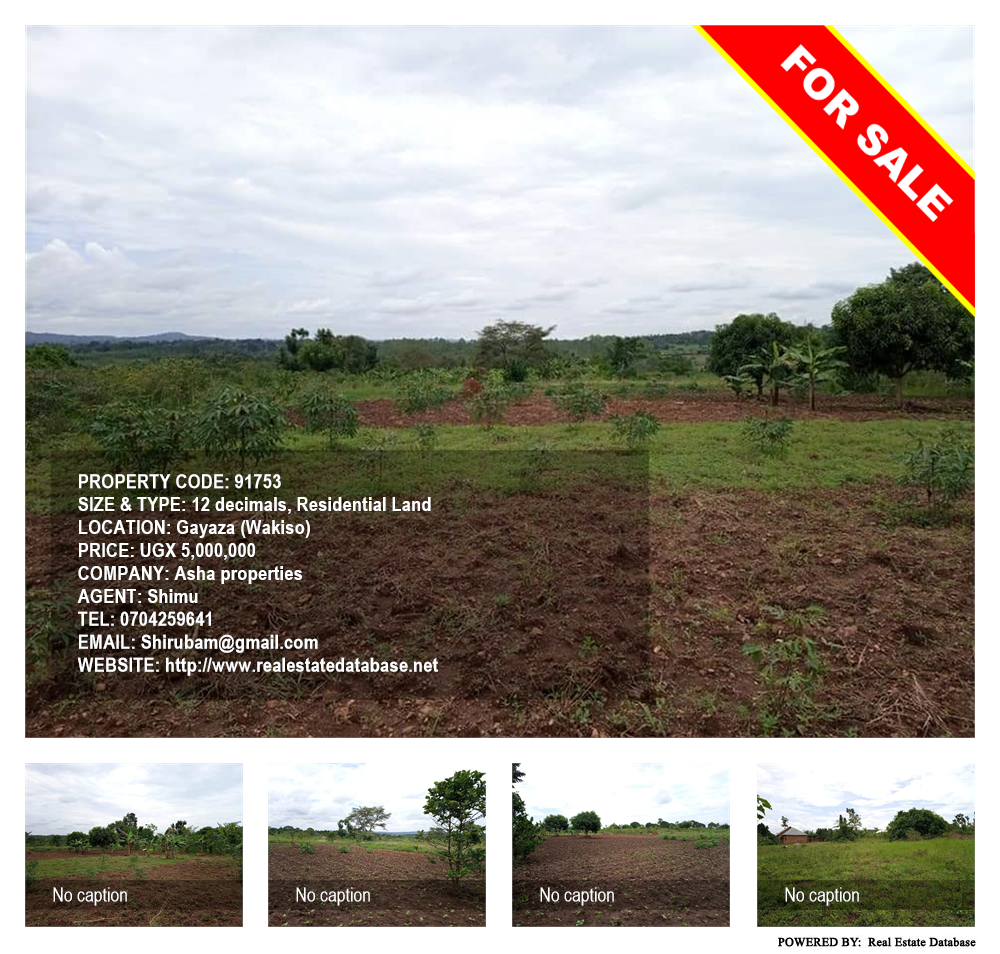 Residential Land  for sale in Gayaza Wakiso Uganda, code: 91753