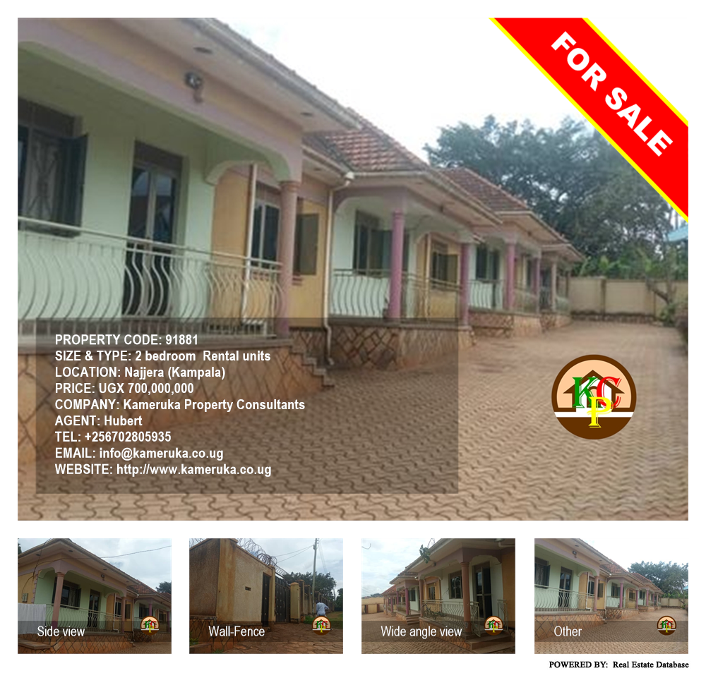 2 bedroom Rental units  for sale in Najjera Kampala Uganda, code: 91881