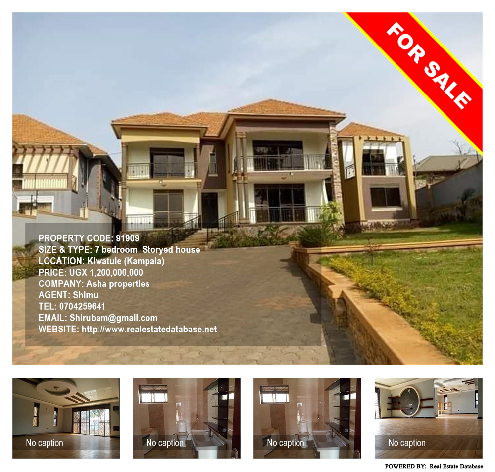 7 bedroom Storeyed house  for sale in Kiwaatule Kampala Uganda, code: 91909