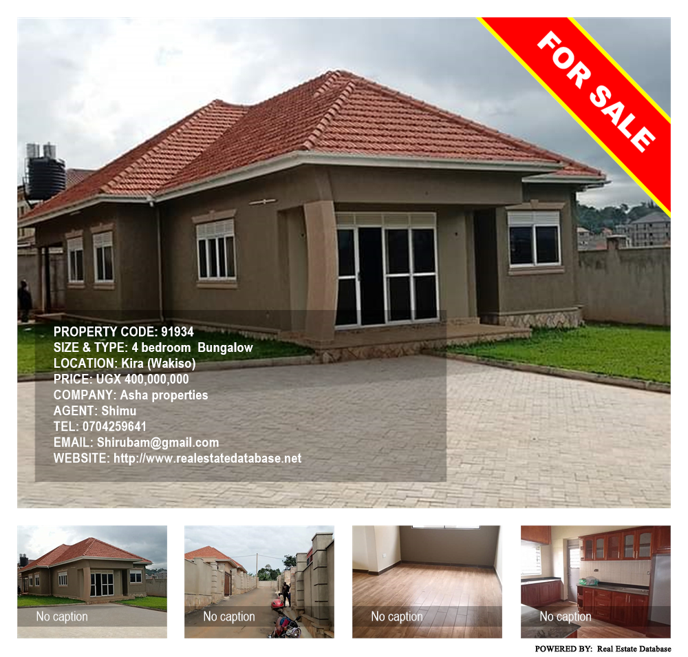 4 bedroom Bungalow  for sale in Kira Wakiso Uganda, code: 91934
