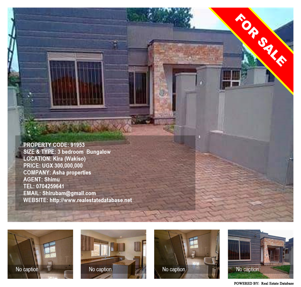 3 bedroom Bungalow  for sale in Kira Wakiso Uganda, code: 91953