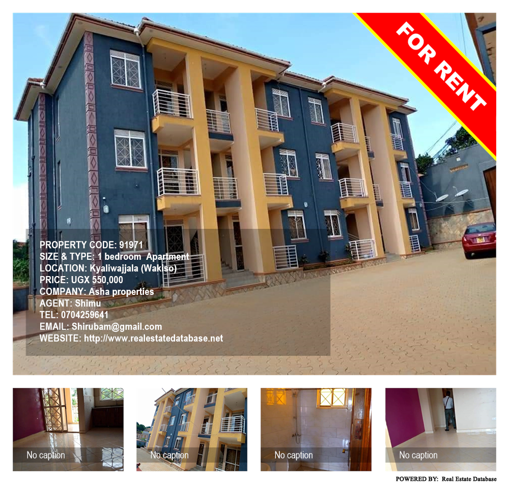 1 bedroom Apartment  for rent in Kyaliwajjala Wakiso Uganda, code: 91971