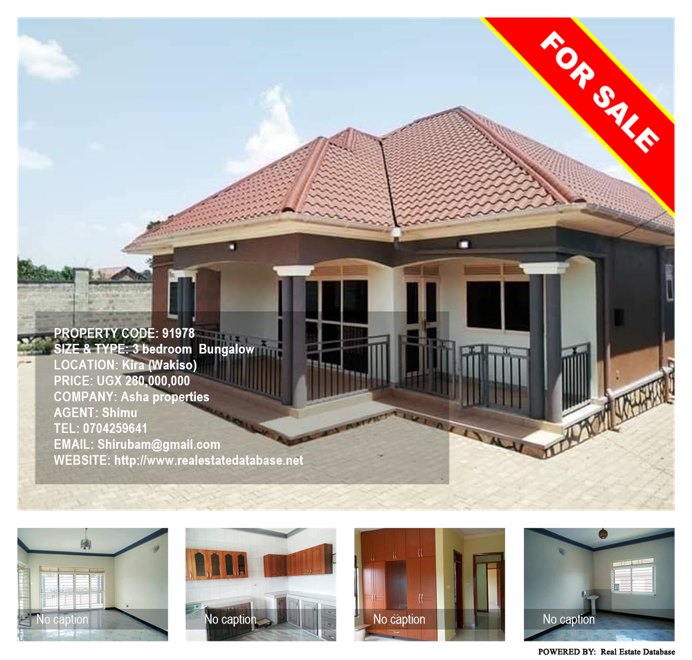 3 bedroom Bungalow  for sale in Kira Wakiso Uganda, code: 91978