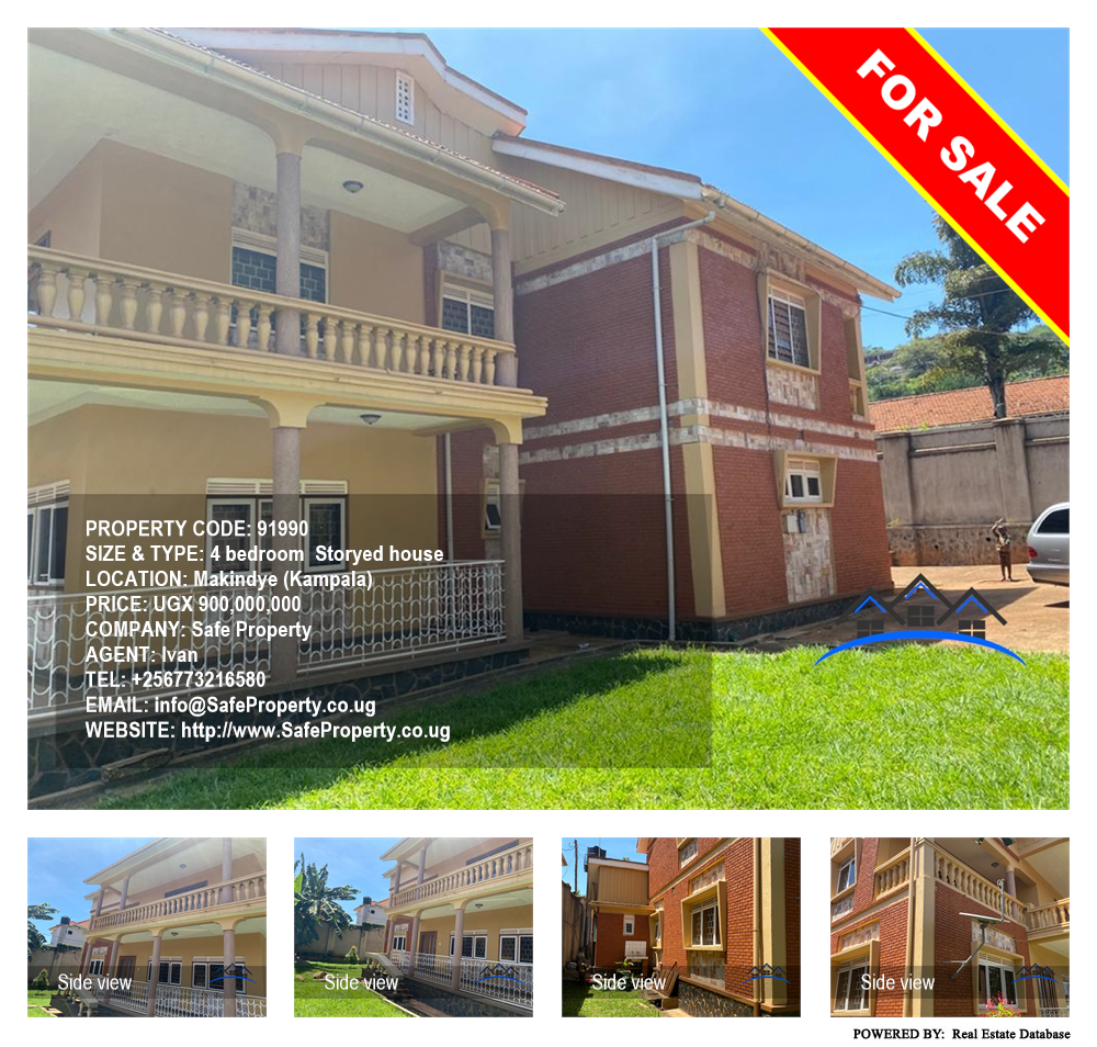 4 bedroom Storeyed house  for sale in Makindye Kampala Uganda, code: 91990