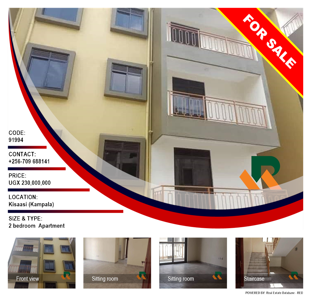 2 bedroom Apartment  for sale in Kisaasi Kampala Uganda, code: 91994