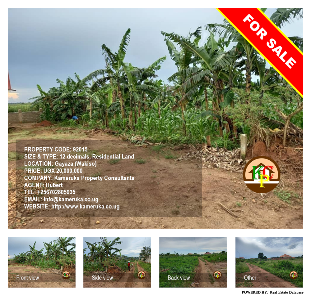 Residential Land  for sale in Gayaza Wakiso Uganda, code: 92015