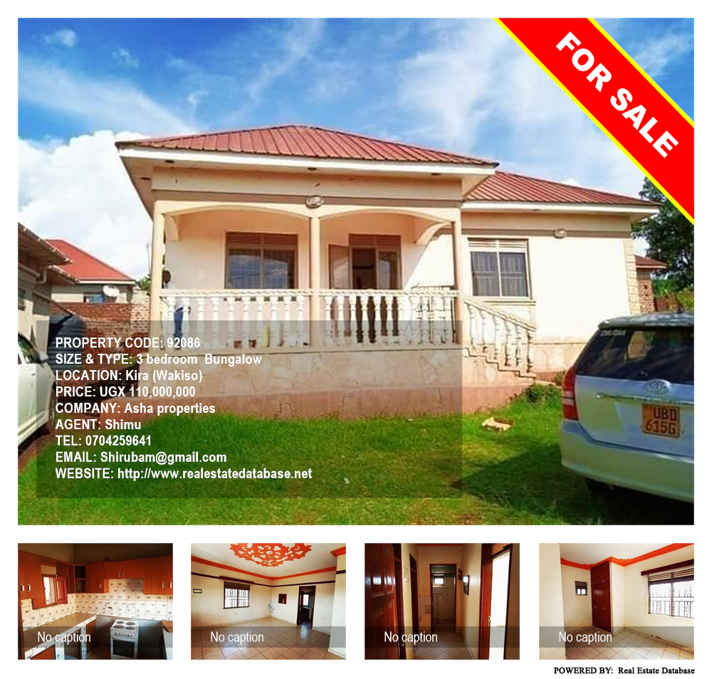 3 bedroom Bungalow  for sale in Kira Wakiso Uganda, code: 92086