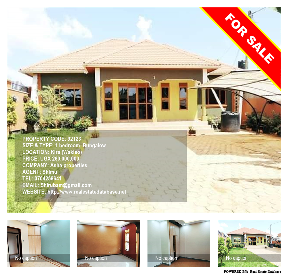 1 bedroom Bungalow  for sale in Kira Wakiso Uganda, code: 92123