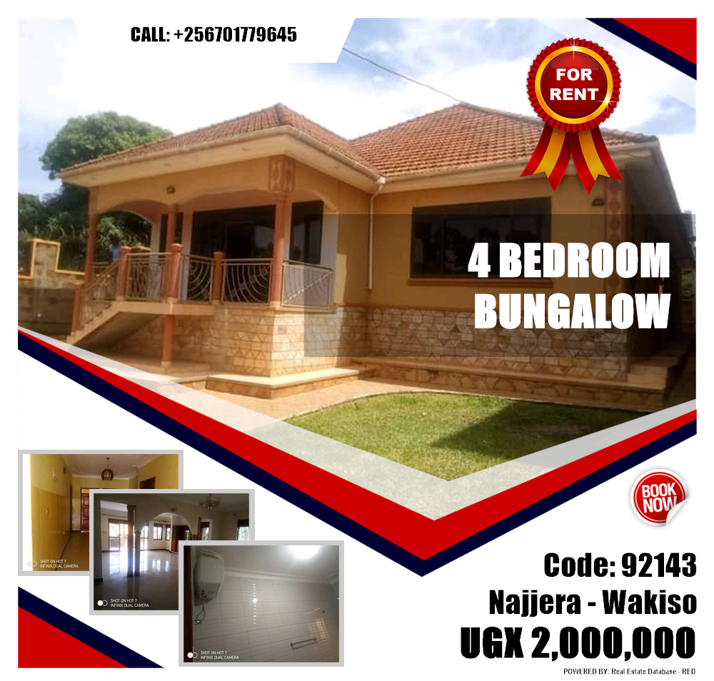 4 bedroom Bungalow  for rent in Najjera Wakiso Uganda, code: 92143