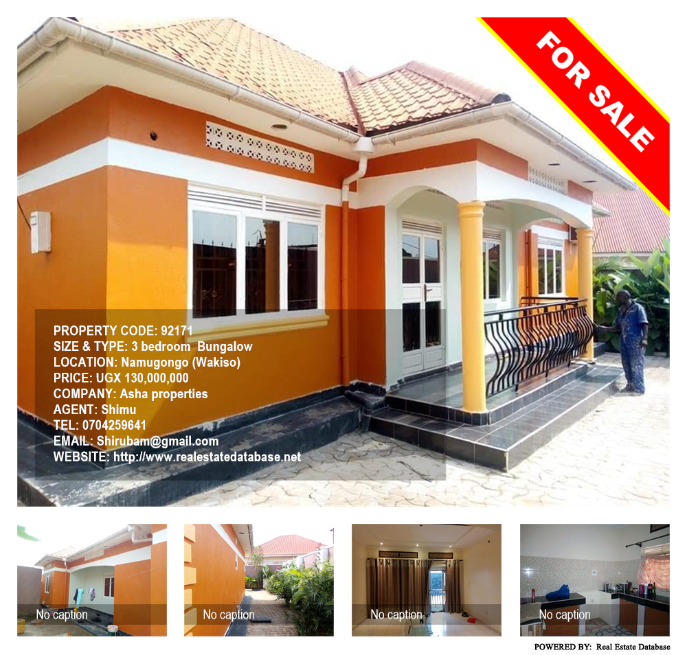 3 bedroom Bungalow  for sale in Namugongo Wakiso Uganda, code: 92171