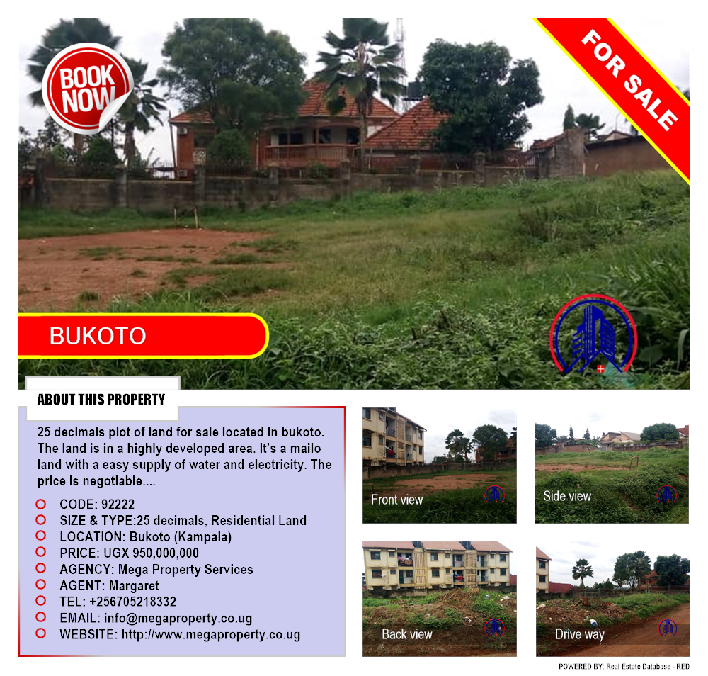 Residential Land  for sale in Bukoto Kampala Uganda, code: 92222