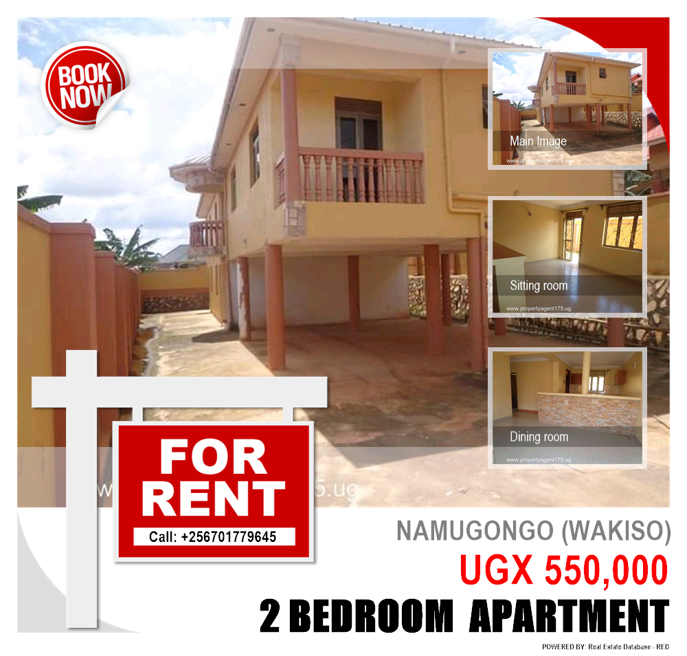 2 bedroom Apartment  for rent in Namugongo Wakiso Uganda, code: 92235