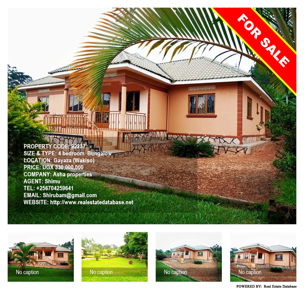 4 bedroom Bungalow  for sale in Gayaza Wakiso Uganda, code: 92237
