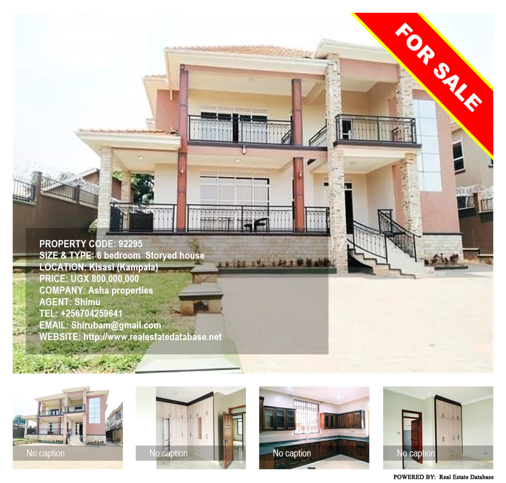 6 bedroom Storeyed house  for sale in Kisaasi Kampala Uganda, code: 92295