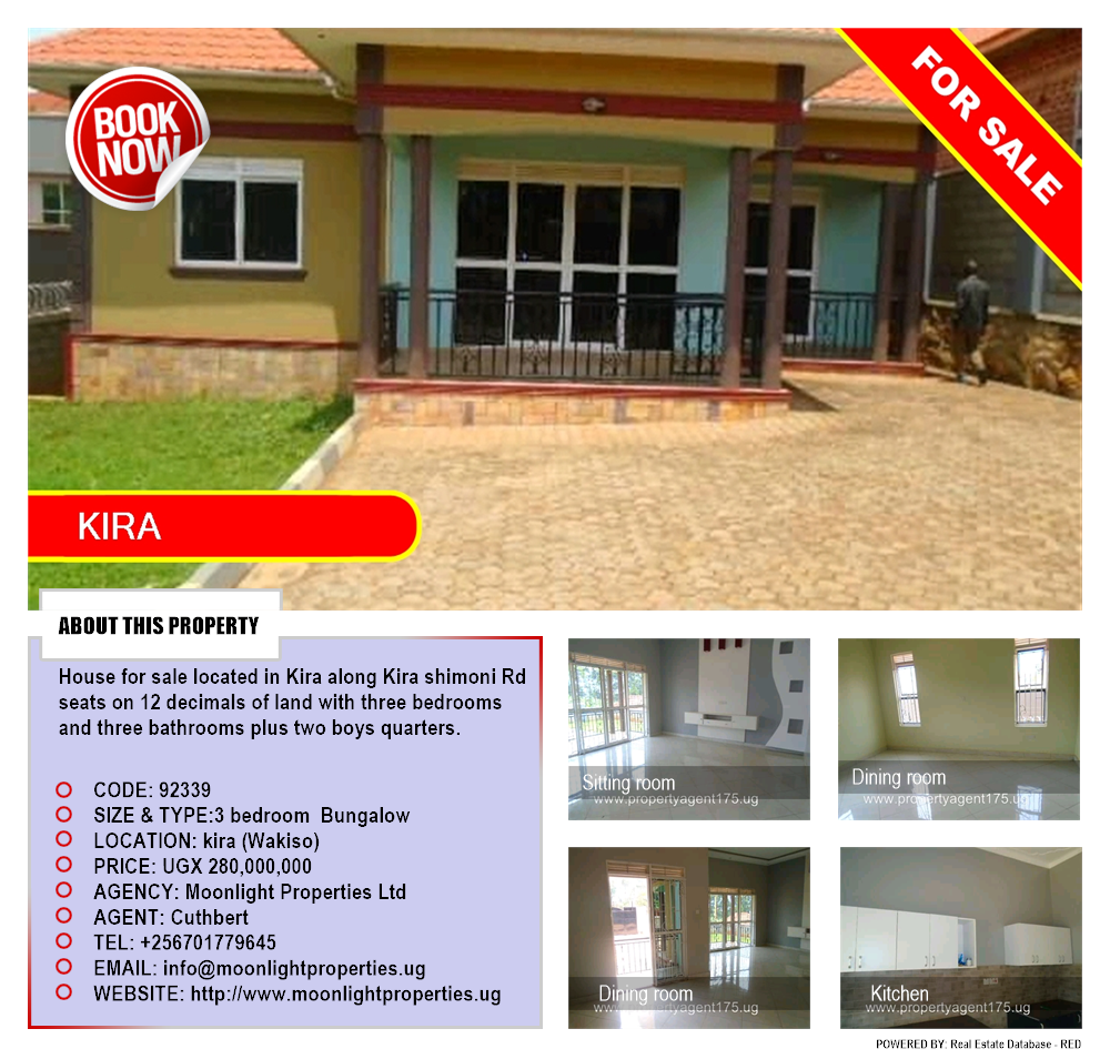 3 bedroom Bungalow  for sale in Kira Wakiso Uganda, code: 92339