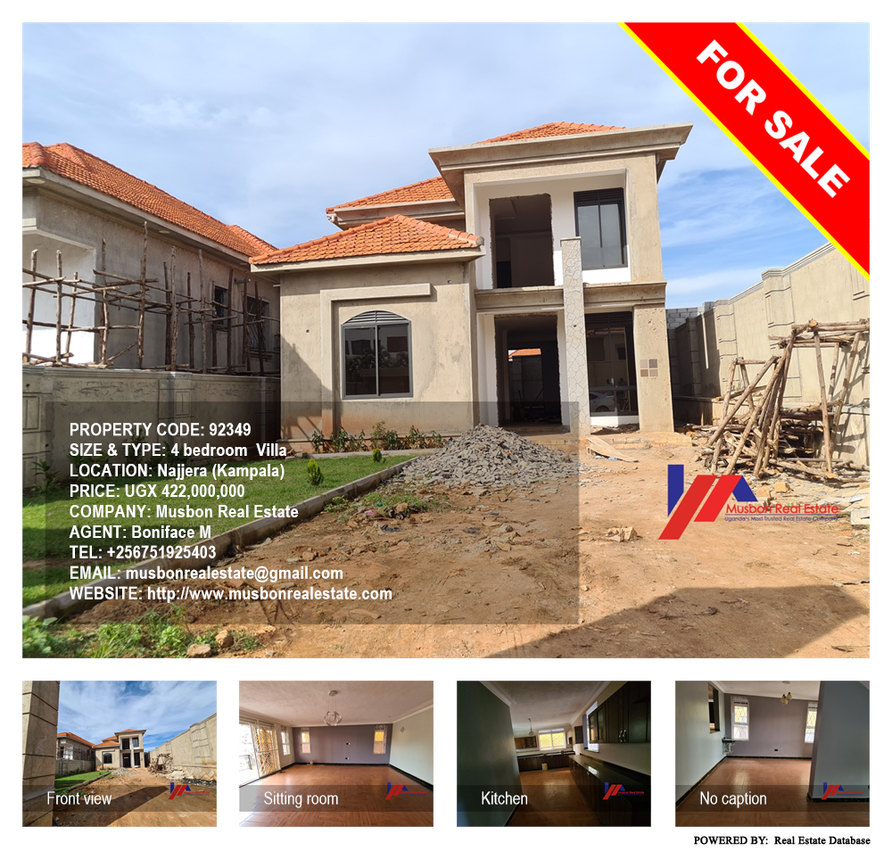 4 bedroom Villa  for sale in Najjera Kampala Uganda, code: 92349