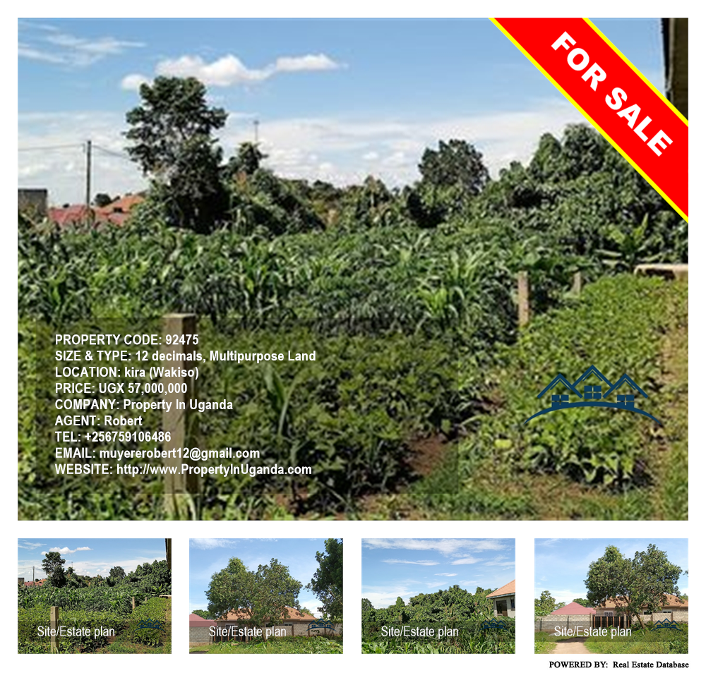 Multipurpose Land  for sale in Kira Wakiso Uganda, code: 92475