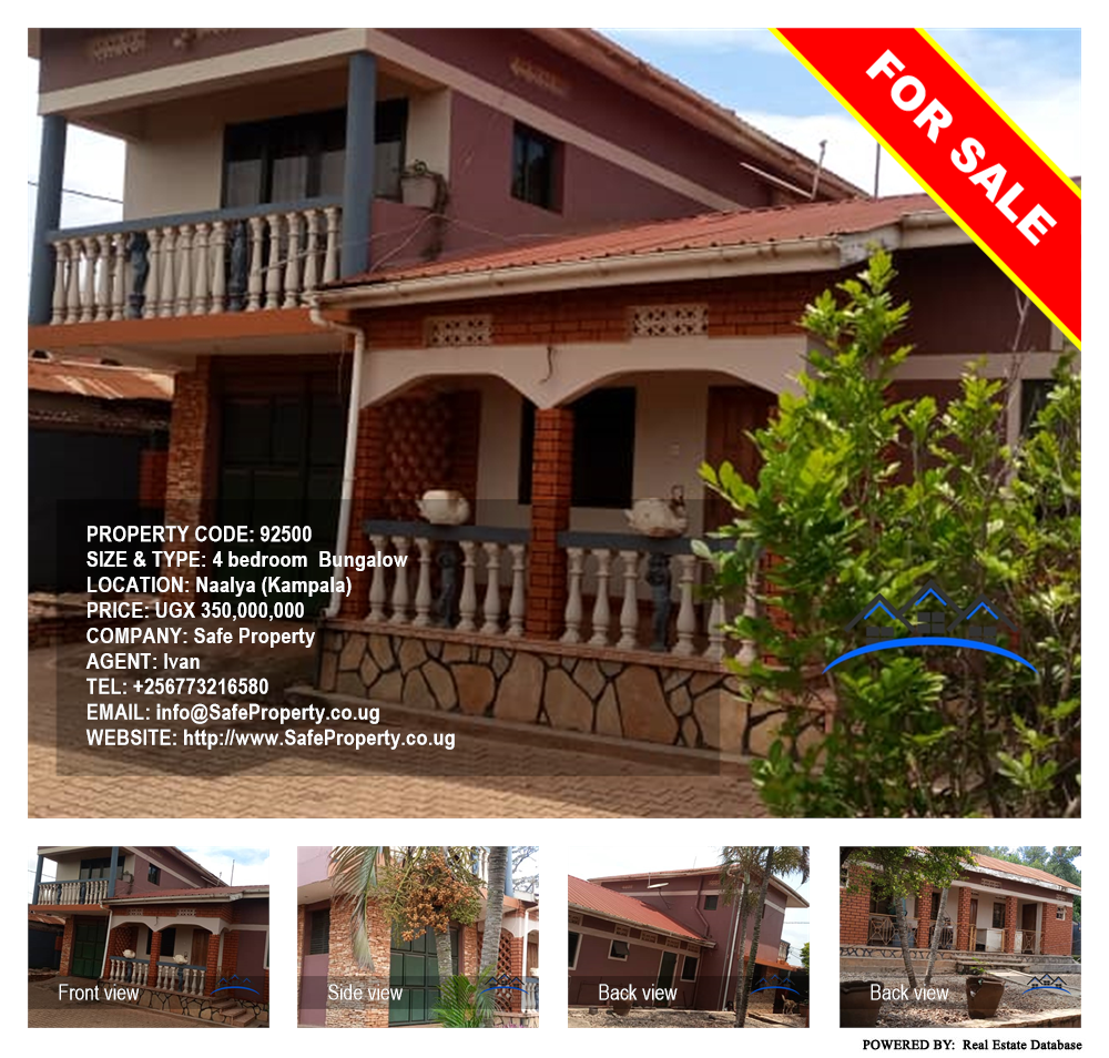 4 bedroom Bungalow  for sale in Naalya Kampala Uganda, code: 92500