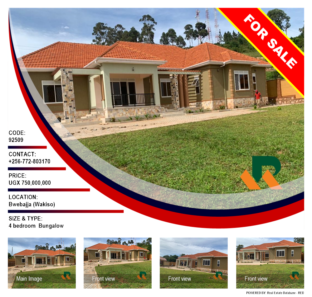4 bedroom Bungalow  for sale in Bwebajja Wakiso Uganda, code: 92509