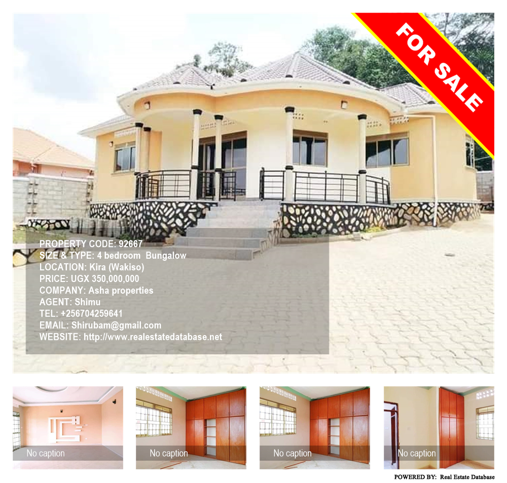 4 bedroom Bungalow  for sale in Kira Wakiso Uganda, code: 92667