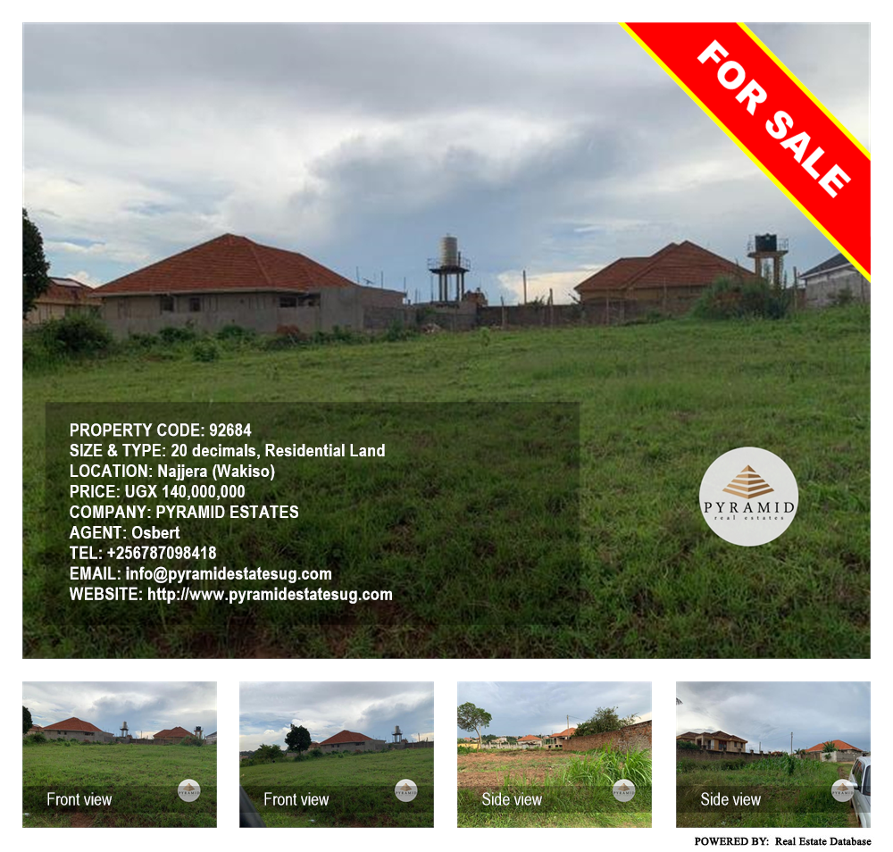 Residential Land  for sale in Najjera Wakiso Uganda, code: 92684