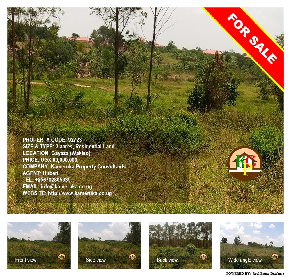 Residential Land  for sale in Gayaza Wakiso Uganda, code: 92723