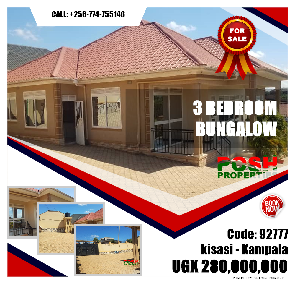 3 bedroom Bungalow  for sale in Kisaasi Kampala Uganda, code: 92777