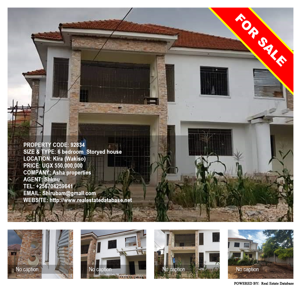 6 bedroom Storeyed house  for sale in Kira Wakiso Uganda, code: 92834