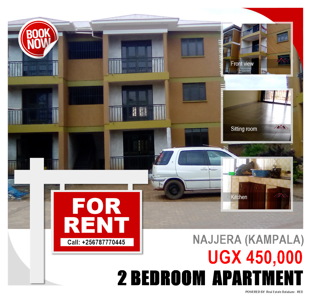 2 bedroom Apartment  for rent in Najjera Kampala Uganda, code: 92856