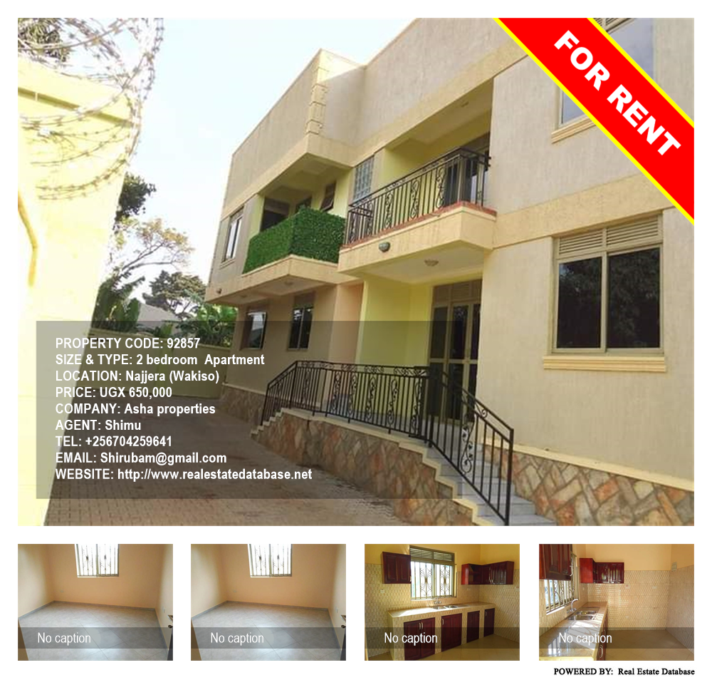 2 bedroom Apartment  for rent in Najjera Wakiso Uganda, code: 92857
