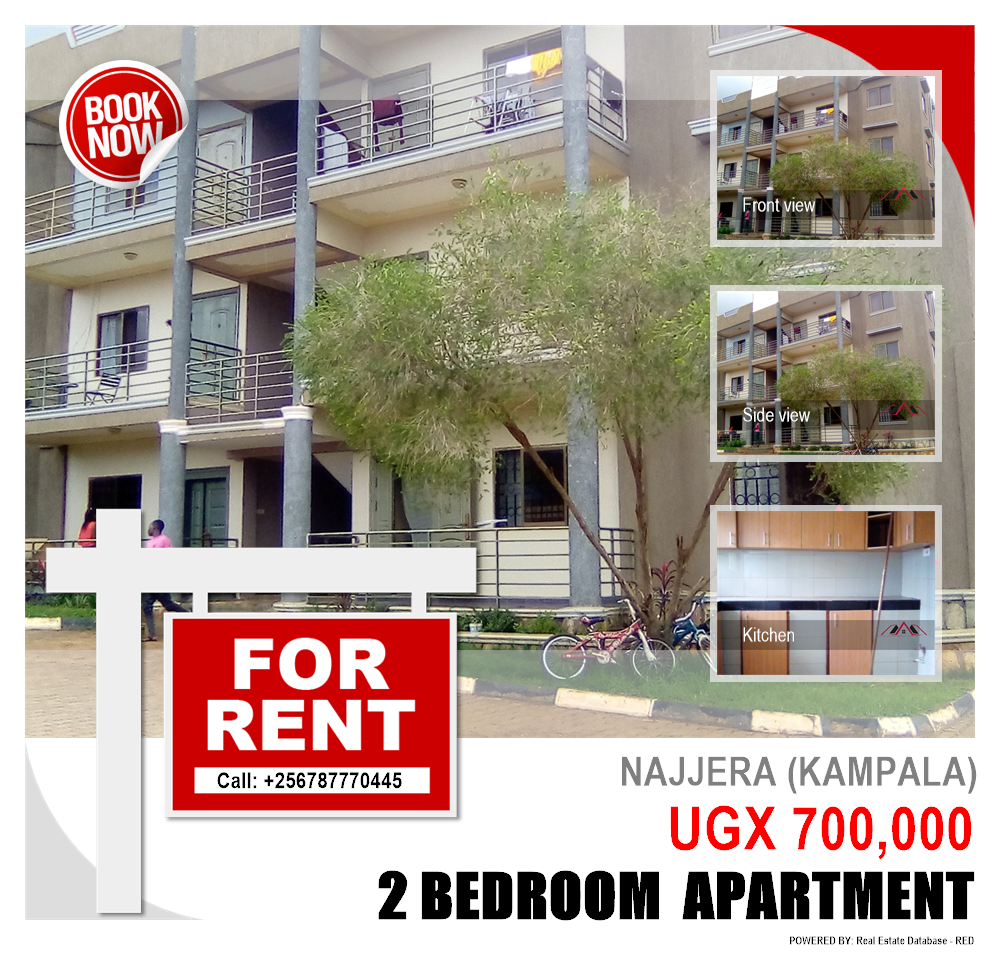 2 bedroom Apartment  for rent in Najjera Kampala Uganda, code: 92863